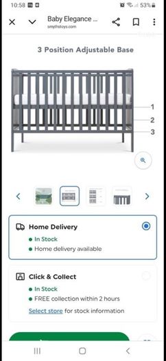 grey cot