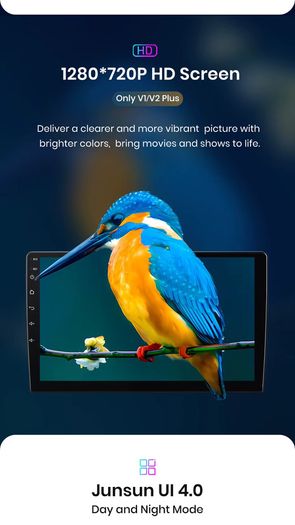 1 Din 4" CarPlay Car Radio Bluetooth Android-Auto MP5 Player Handfree A2DP USB Stereo Audio System Multimedia Head Unit