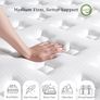 5FT King Size Mattress 10.6 Inch, Hybrid Gel Memory Foam, Individually Pocket Sprungs Medium Firm 7 Zone Orthopedic Mattress Kingsize for Back Pain Relief, 100 Night Home Trial Image 4