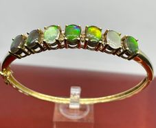 Sterling silver bracelet with Ammolites