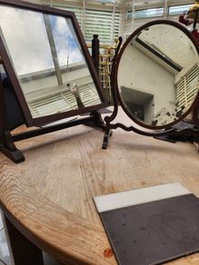vintage crutch mirrors. Price is for both.