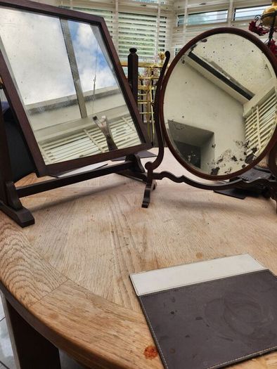 vintage crutch mirrors. Price is for both.