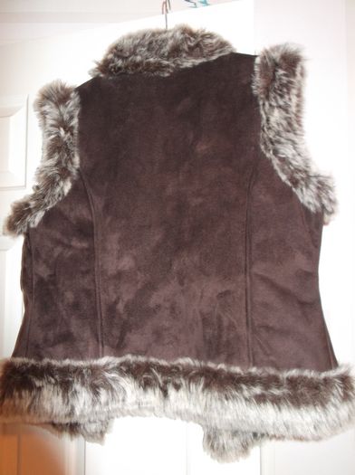 Heaven Brand Brown and White fur Gilet