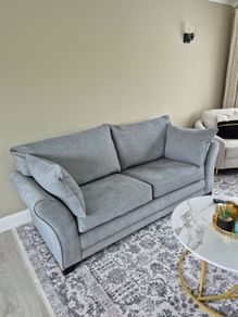 3 seater couch with footstool