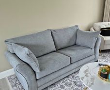 3 seater couch with footstool