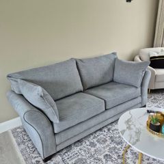 3 seater couch with footstool