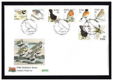 1998 Ireland Eighth Definitive Stamps Birds Phosphor Series An Post First Day Cover (FDC)