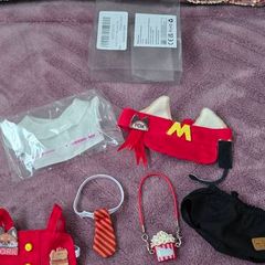BRAND NEW Labubu doll Clothing - McDonald's uniform