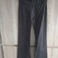Black pants with small white stripes fit am total length 94 cm