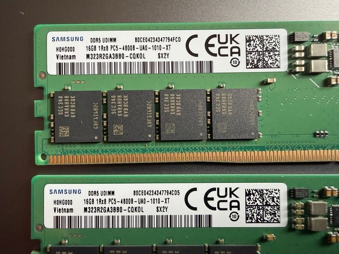 Samsung DDR5 UDIMM 16GB 4800B 5 pieces