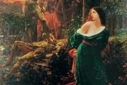 An Original Rare Antique Print from Picture Relics - Belle Dame Sans Merci by 'FRANK CADOGAN COWPER' Dated: 1926