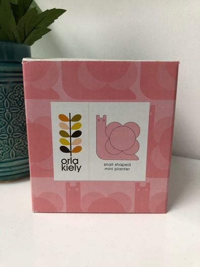 Orla Kiely Snail Bubblegum Planter -BNIB