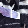 Ladies Black and white striped jumper W wool content M  includes postage Image 4