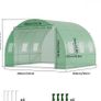 Polytunnel Greenhouse 3x3x2 m 9m Poly Tunnels Gardening Walk In Pollytunnel Tent with Steel Frame Image 4