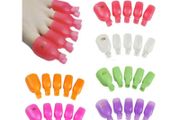 Plastic Toe Nail Soak Off Cap Clips