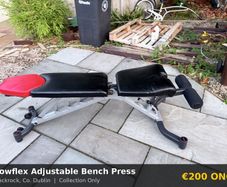 Bowflex Adjustable Weight Bench. Stowable, Heavy Duty, Great Condition