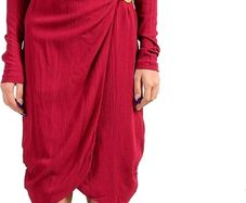 Just Cavalli (Roberto Cavalli) Red Wrap Dress