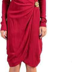 Just Cavalli (Roberto Cavalli) Red Wrap Dress