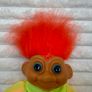 Unbranded Troll Doll in rain coat approx. 32cm. (with the hair) Used Please see picture Image 3