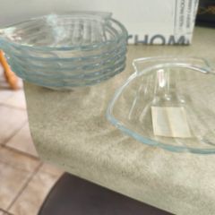 Set Of 6 Pyrex Scallop Shells , Coquille Saint-jacques