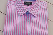 Marks and Spencer Autograph mens striped pure cotton long sleeve shirt 2-3xl size