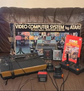 Atari 2600 Woody CX-2600 U PAL Boxed Console Bundle