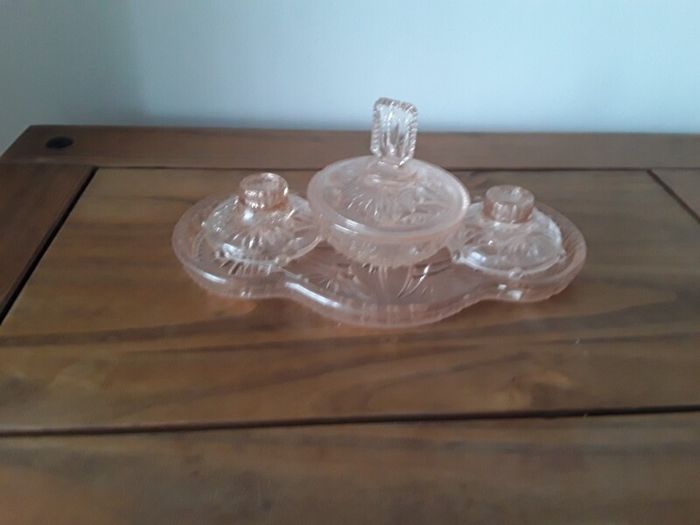 art deco vanity set