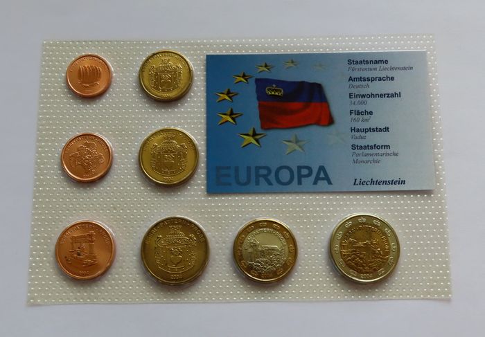 Euro Probe Lichtenstein Euro Pattern set 2004, Specimen-Essai-Prototype