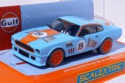 Scalextric Aston Martin V8 Gulf Slot Car (C4209 saloon classic touring gt)