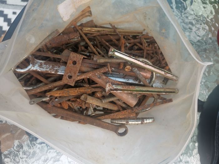 Spanners screws various metal bits