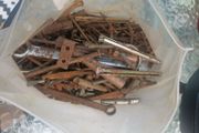 Spanners screws various metal bits