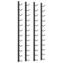 Wall Mounted Wine Racks for 12 Bottles 2 pcs Black Iron Image 2
