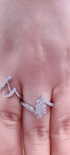 Adara 9ct White Gold 0.50ct Marquise Diamond Ring