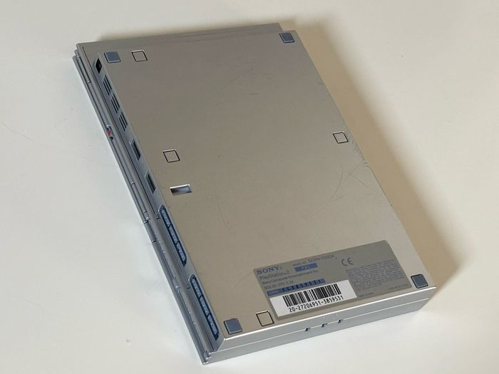 Original Sony PlayStation 2 Slimline Console in Satin Silver Boxed and Beautiful