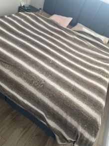 Luxury Faux Fur Throw/Blanket XXL  Very Soft & Elegant (225 x 245 cm)