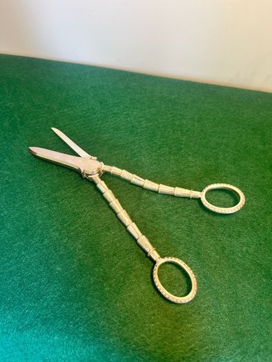 Victorian Grape Scissors Silver Plate