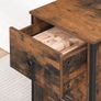 Chest of Drawers: Cabinet with Drawer and Adjustable Shelf, Side Cabinet, Bedside Cabinet, Telephone Table, Slatted Door, Hallway Cabinet, Living Room, Bedroom, Office, Hallway, Vintage Image 6