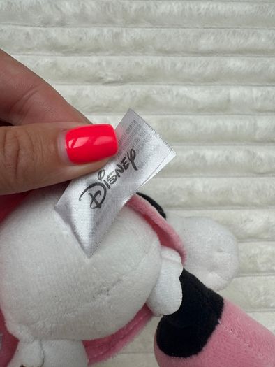 Disney Minnie Mouse Sitting Pink Dot Dress approx. 20cm Used Please see pictures