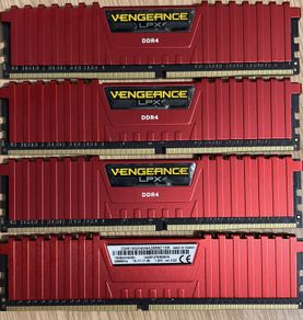 Corsair Vengeance LPX Red 16GB (4x4GB) DDR4 2666MHz Desktop RAM