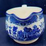 Arklow Pottery Blue Willow pattern cream jug Image 5