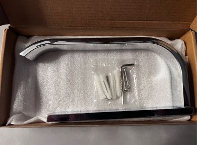 Brand New Chrome Toilet Roll Holder with Wall Fixings