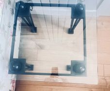 Glass coffee table
