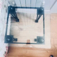 Glass coffee table
