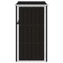 Garden Shed Brown 87x98x159 cm Galvanised Steel Image 3