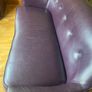 Aubergine Leather Sofa Image 3