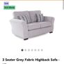 Kilronan Fabric 3 seater Sofa and x2 armchairs Image 2