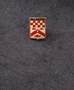 McBride Family Crest Pin Badge