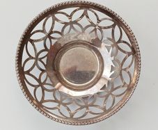 Vintage Viners silver plated Pierced pattern small bowl