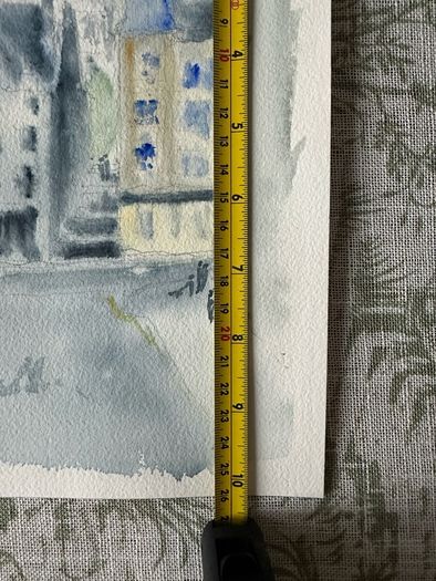 Watercolour - Edinburgh in the Rain