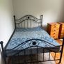 Black Bed Frame & Mattress 144 x 197cm Image 2